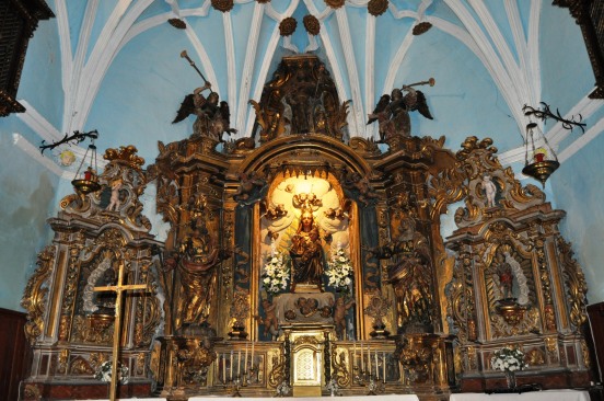 Detalle del Altar Mayor y de la bóveda